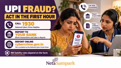 Lost Money in a UPI Fraud? What to Do in the First Hour — 1930, Your Bank and the RBI’s Liability Rules
