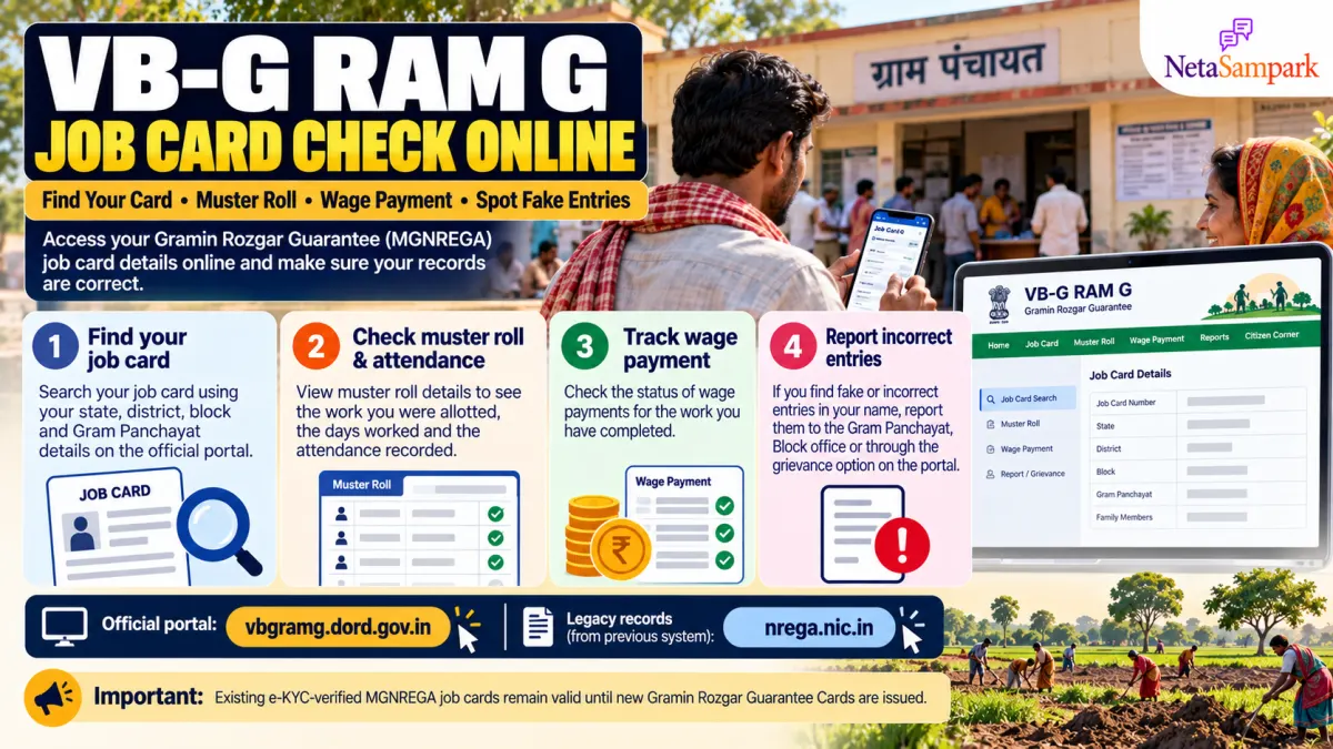 VB-G RAM G Job Card Check Online: Find Your Card, Muster Roll and Wage Payment — and Spot Fake Entries in Your Name