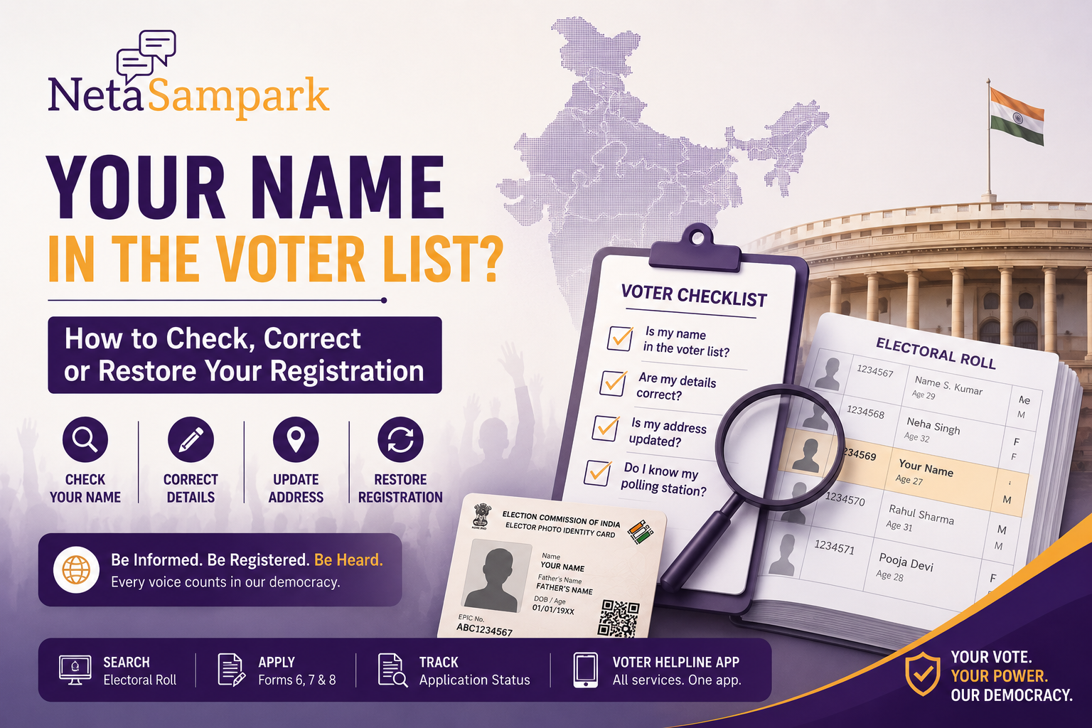 Your Name in the Voter List: How to Check, Correct or Restore Your Voter Registration
