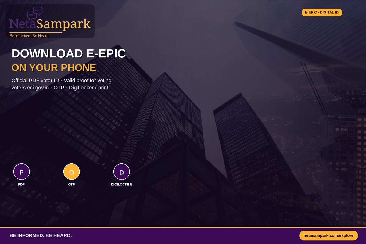 Lost Your Voter ID Card? Download e-EPIC on Your Phone in Minutes