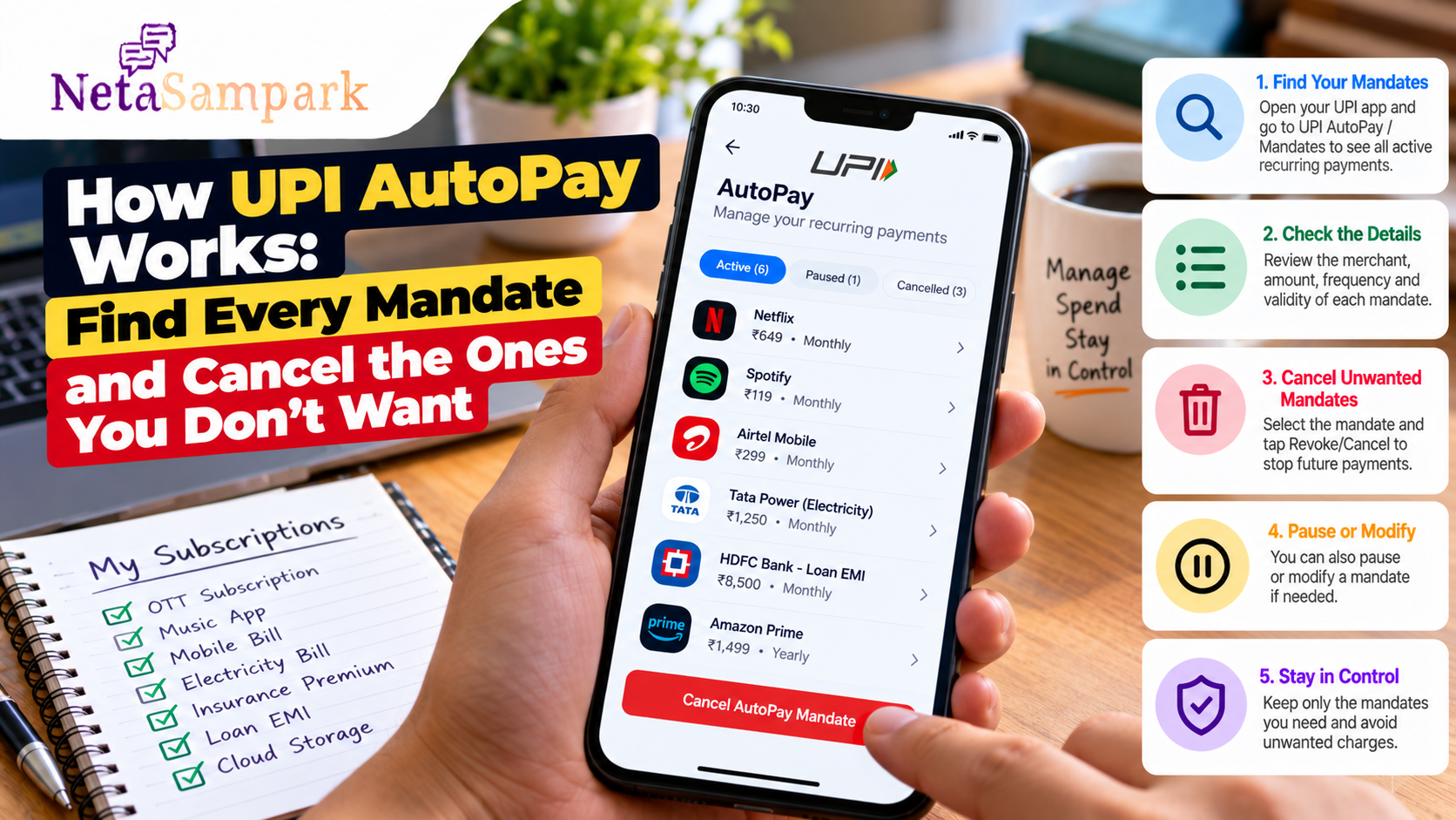 How UPI Autopay Works: Find Every Mandate and Cancel the Ones You Don’t Want