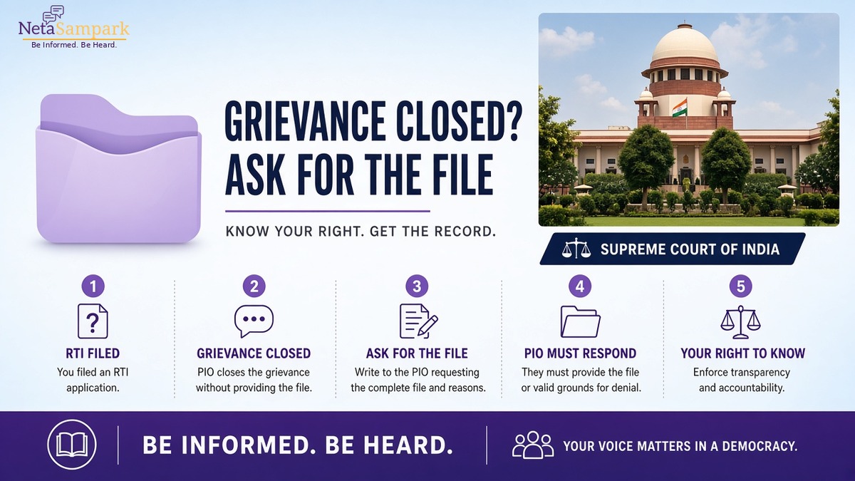 When Your Grievance Is ‘Closed’ but Nothing Changed: Use RTI the Smart Way