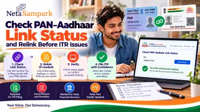 Check PAN–Aadhaar Link Status and Relink Before ITR Issues