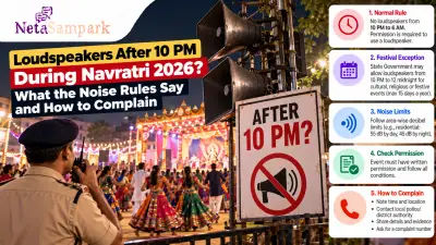 Loudspeakers After 10 PM During Navratri 2026? What the Noise Rules Say and How to Complain