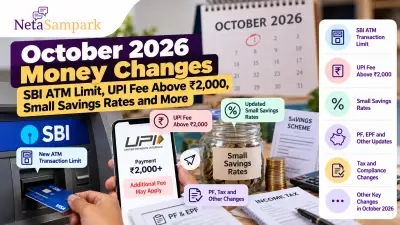 October 2026 Money Changes: SBI ATM Limit, UPI Fee Above ₹2,000, Small Savings Rates and More