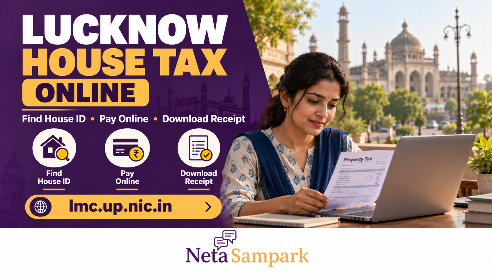Lucknow House Tax Online: Find Your House ID, Pay on lmc.up.nic.in and Download the Receipt