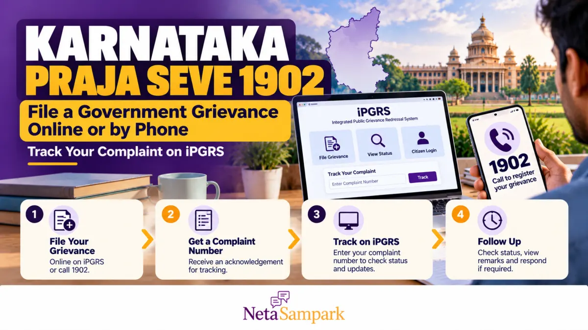 Karnataka Praja Seve 1902: How to File a Grievance With the State Government Online or by Phone and Track It on iPGRS
