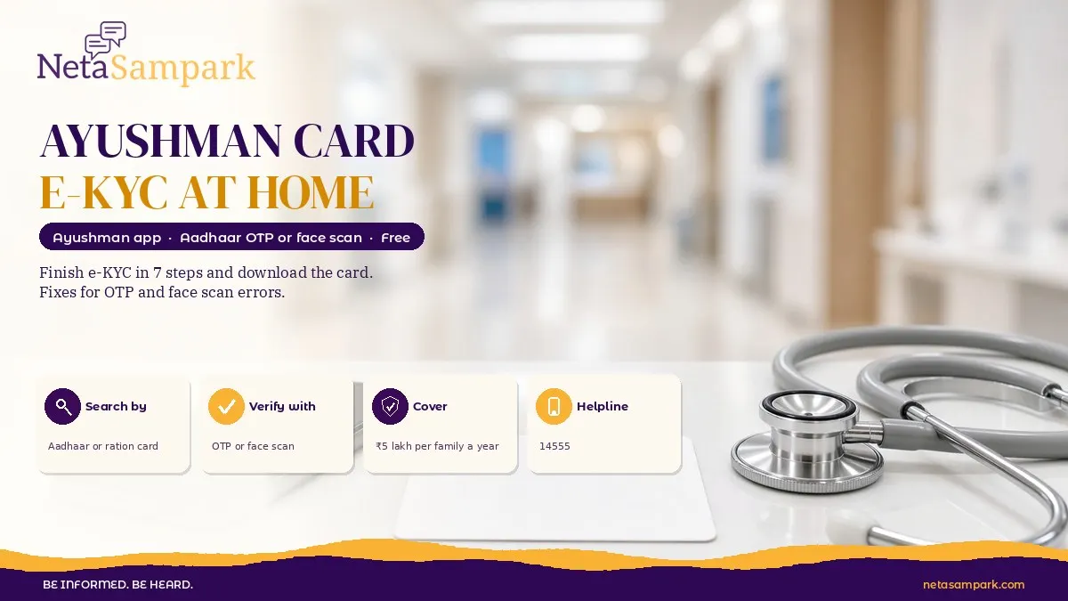Ayushman Card e-KYC on the Ayushman App: How to Do It Yourself in 7 Steps, Fix Errors and Download the Card in 2026