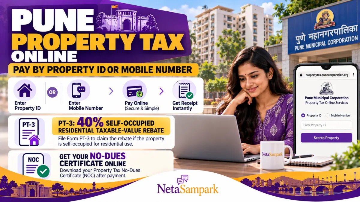 Pune Property Tax Online: Pay by Property ID or Mobile Number, Claim the 40% Self-Occupied Discount With Form PT-3 and Get a No-Dues Certificate