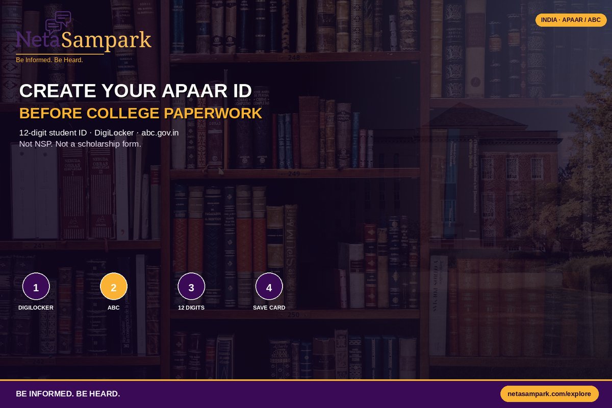 Create Your APAAR ID Before College Paperwork Piles Up