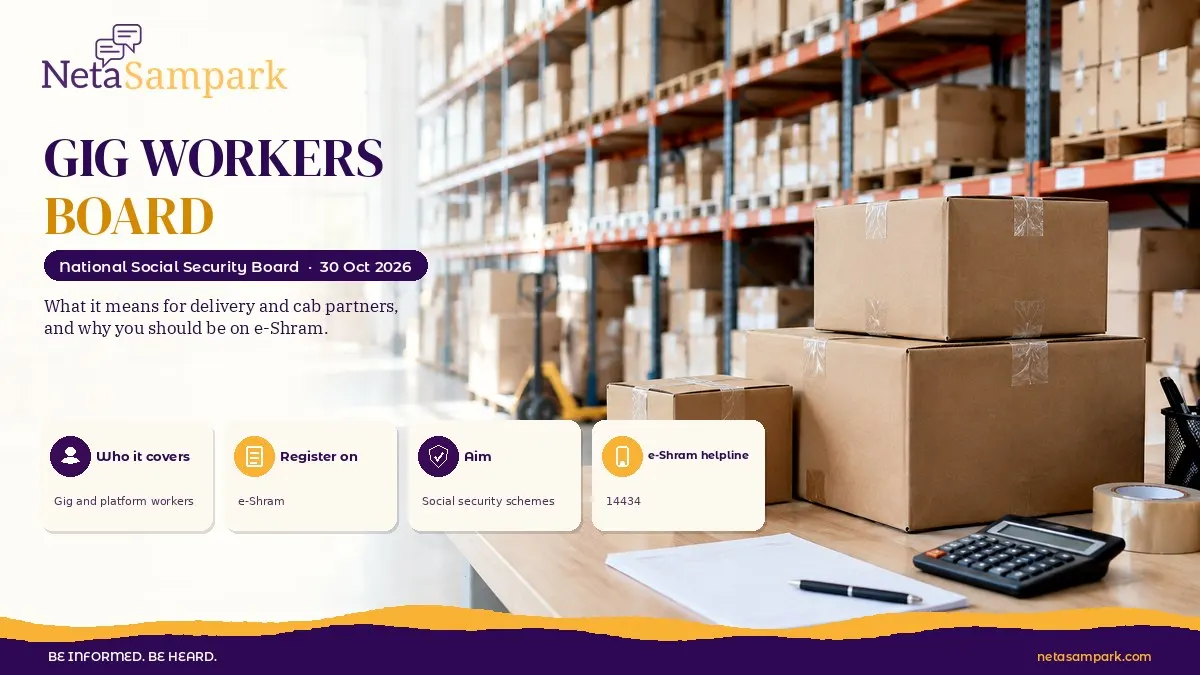 How the New National Social Security Board for Gig and Platform Workers Works: What It Can Do for Delivery and Cab Partners, and Why You Should Register on e-Shram Now