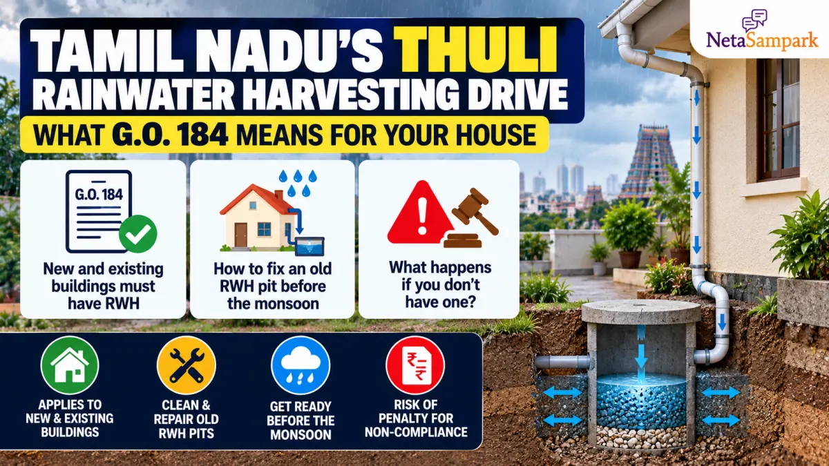 Tamil Nadu's Thuli Rainwater Harvesting Drive: What G.O. 184 Means for Your House, How to Fix an Old RWH Pit Before the Monsoon, and What Happens If You Don't Have One