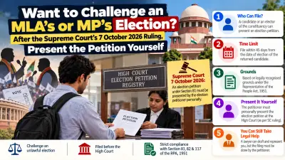 Want to Challenge an MLA’s or MP’s Election? After the Supreme Court’s 7 October 2026 Ruling, Present the Petition Yourself