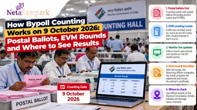 How Bypoll Counting Works on 9 October 2026: Postal Ballots, EVM Rounds and Where to See Results