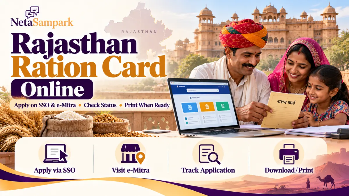 Rajasthan Ration Card Online: Apply on SSO and e-Mitra, Check Status, and Print When Ready