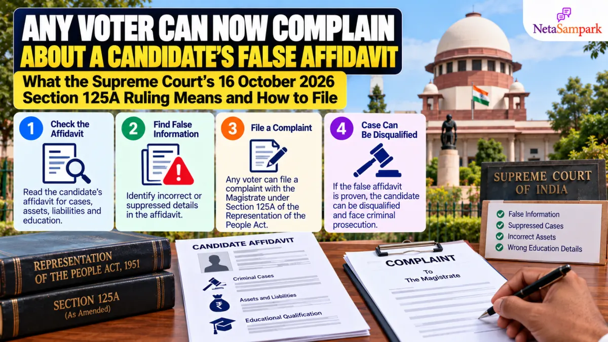 Any Voter Can Now Complain About a Candidate’s False Affidavit: What the Supreme Court’s 16 October 2026 Section 125A Ruling Means and How to File