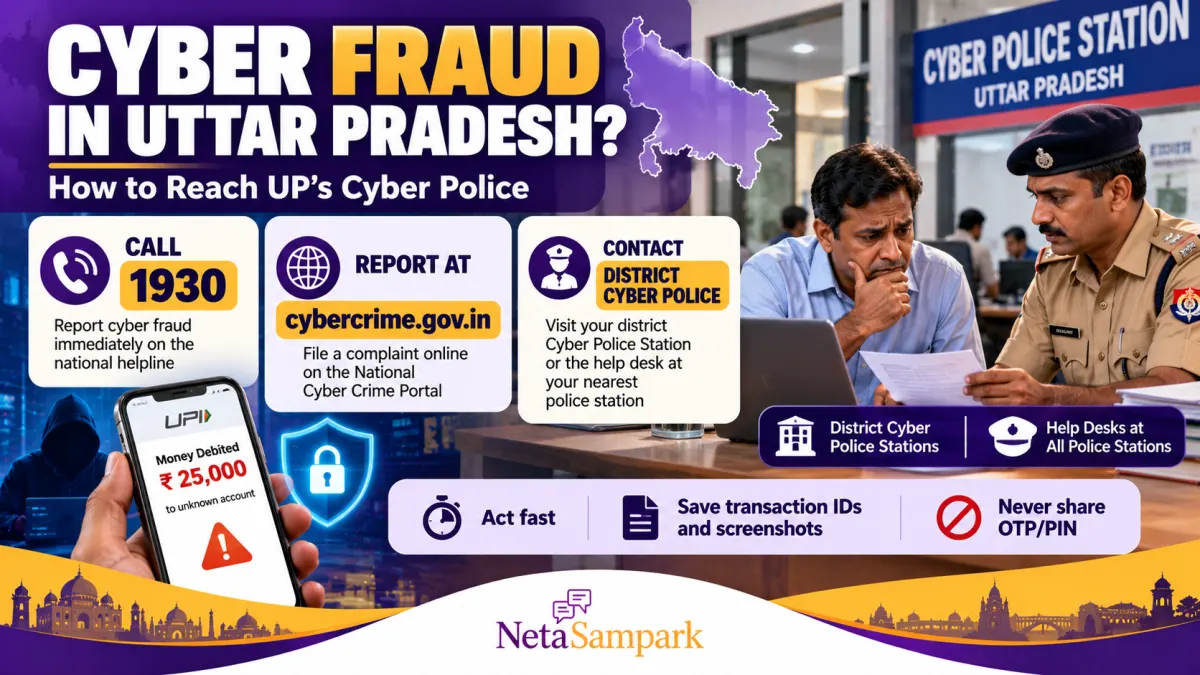 Cyber Fraud in Uttar Pradesh? How to Reach UP’s Cyber Police — 1930, cybercrime.gov.in, District Cyber Police Stations and Police Station Help Desks