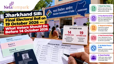 Jharkhand SIR: Final Electoral Roll on 19 October 2026 — What Voters Should Do Before 14 October 2026