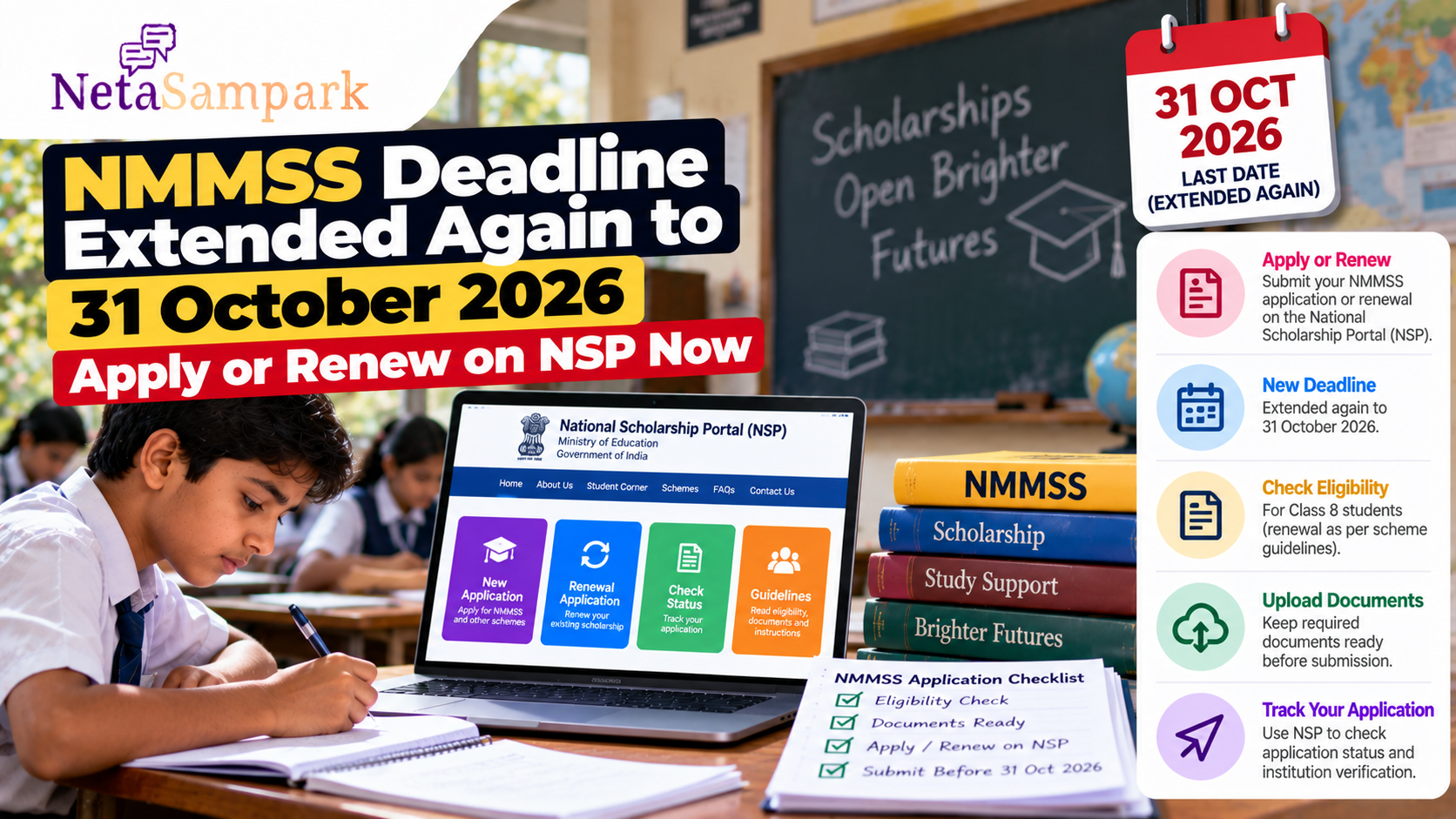 NMMSS Deadline Extended Again to 31 October 2026 — Apply or Renew on NSP Now