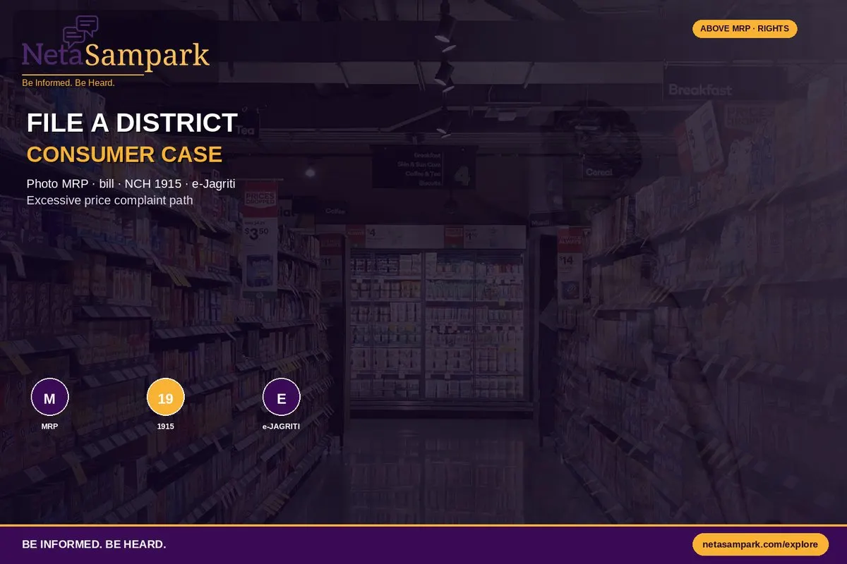 Sold Above MRP? How to File a District Consumer Commission Complaint