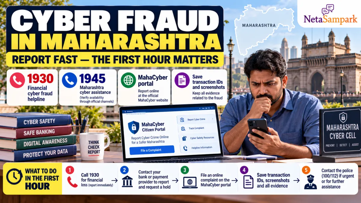 Cyber Fraud in Maharashtra: How to Report Online on the MahaCyber Portal, When to Call 1930 or 1945, and What to Do in the First Hour