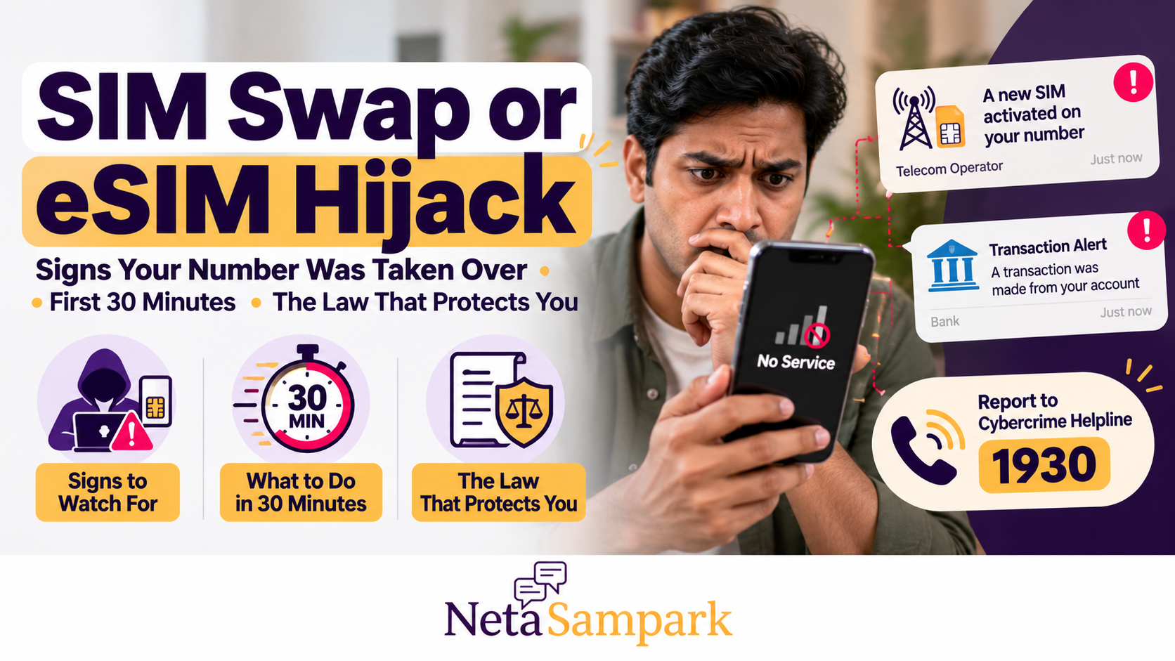 SIM Swap or eSIM Hijack: Signs Your Number Has Been Taken Over, What to Do in the First 30 Minutes and the Law That Protects You