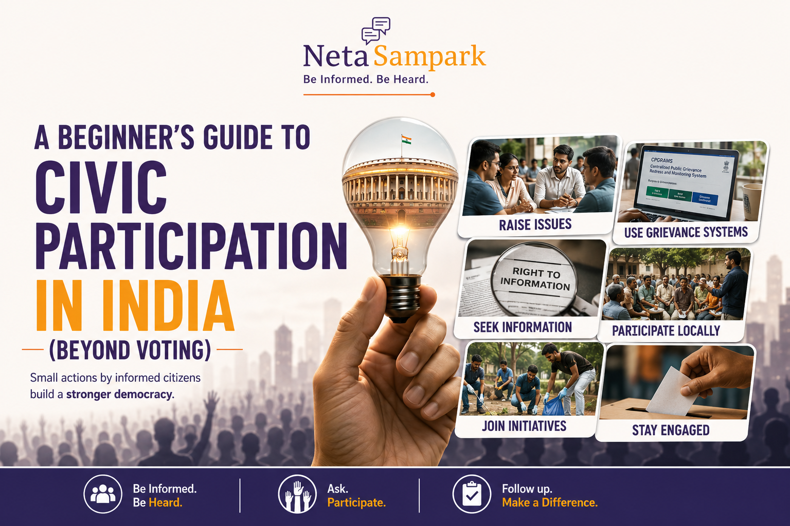 A Beginner\\\'s Guide to Civic Participation in India (Beyond Voting)