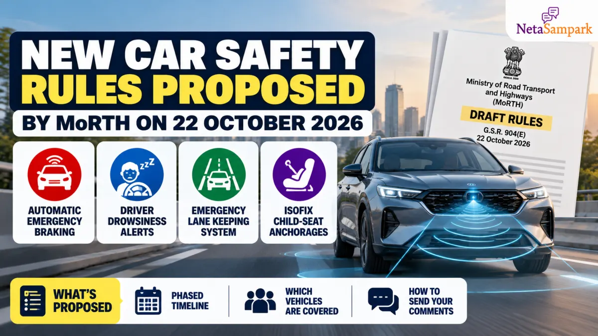 Automatic Emergency Braking, Driver Drowsiness Alerts and ISOFIX in New Cars: What MoRTH's Draft Rules of 22 October 2026 Propose and How to Send Your Comments