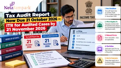 Tax Audit Report Now Due 21 October 2026 — ITR for Audited Cases by 21 November 2026